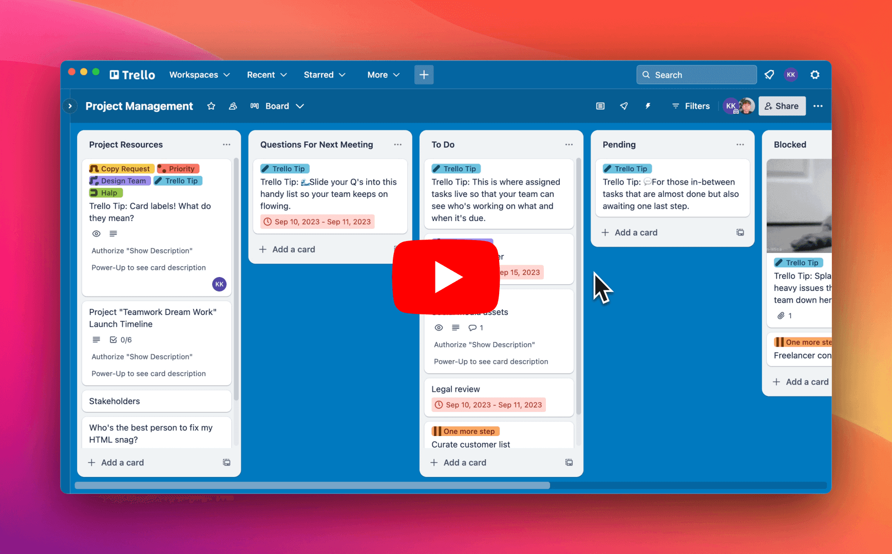 Show Description Power-Up | Trello